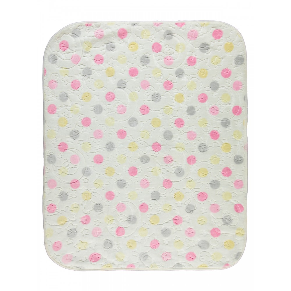 Cream-Pink Baby-Blanket and Swaddle Cream-Pink Baby-Blanket and Swaddle