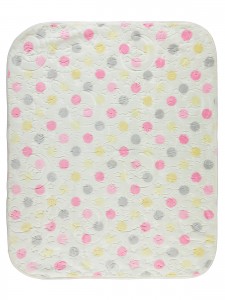 Cream-Pink Baby-Blanket and Swaddle