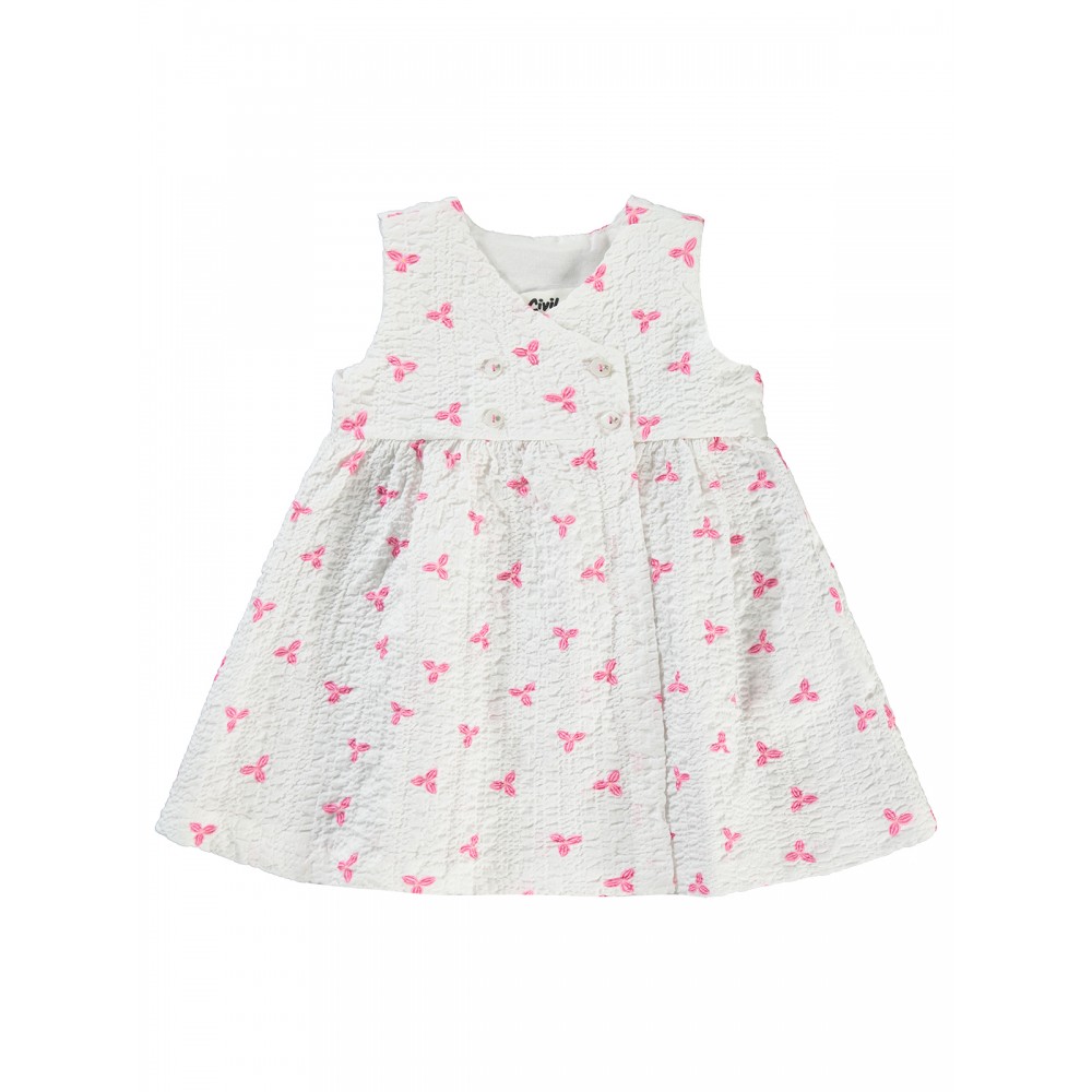 Fuchsia Baby-Dress and Overall Fuchsia Baby-Dress and Overall