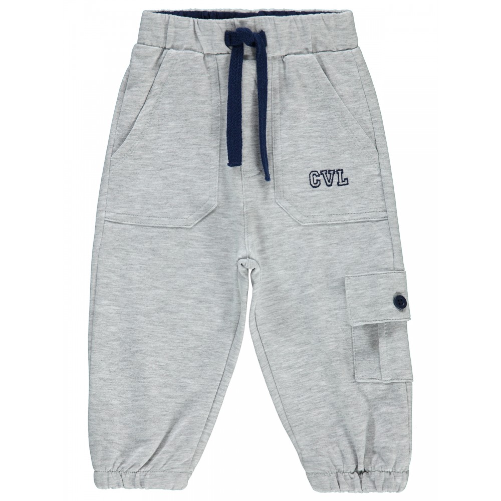 Heather Gray Melange Baby-Track Pants Heather Gray Melange Baby-Track Pants