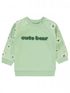 Soft Khaki Baby-Sweatshirt