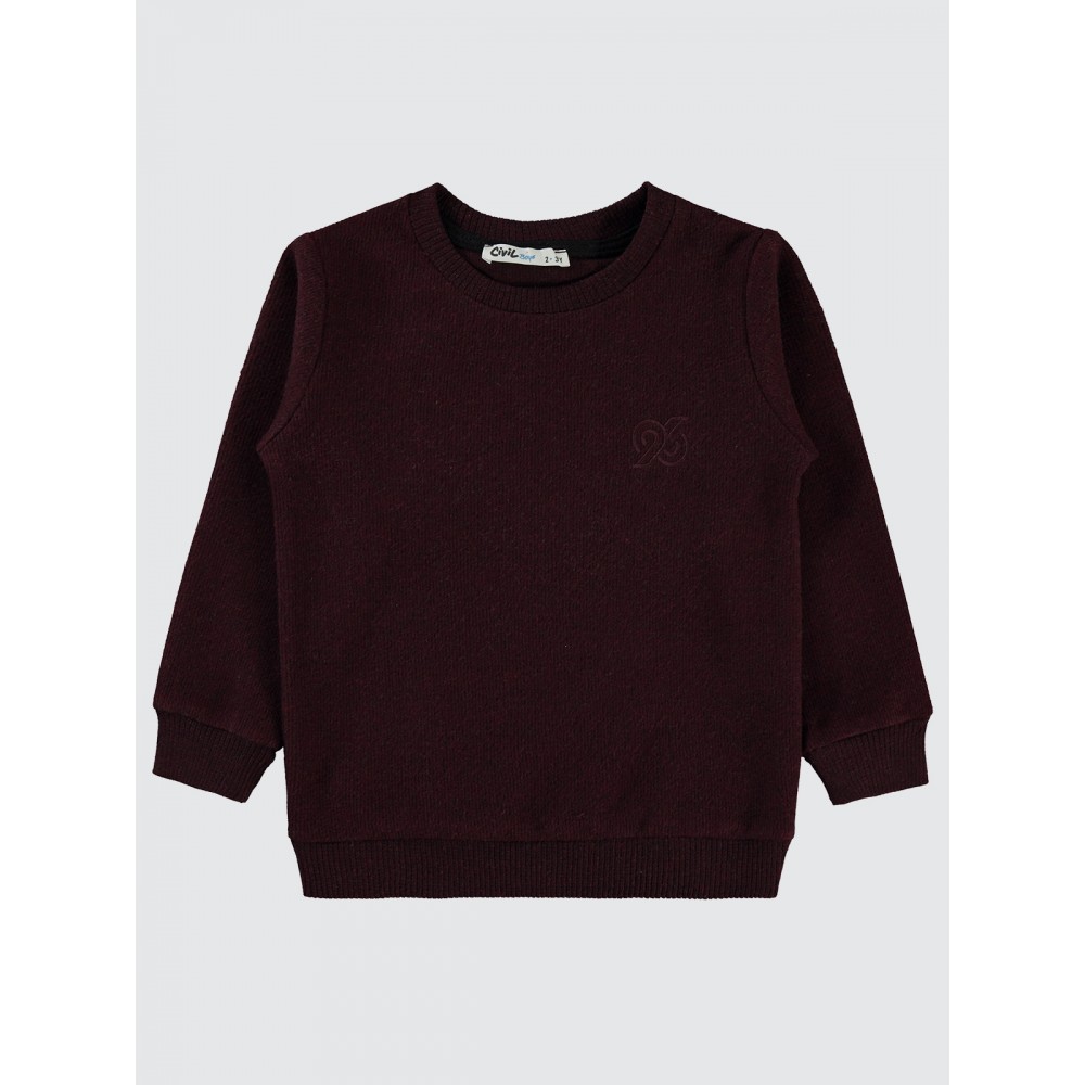 Burgundy Boys-Sweatshirt Burgundy Boys-Sweatshirt