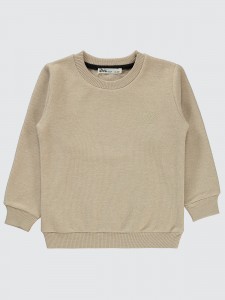 Stone Color Boys-Sweatshirt