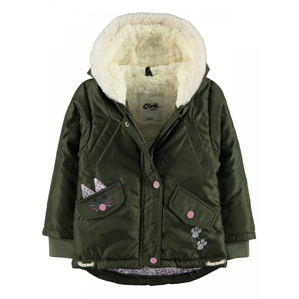 Khaki Girls-Coat Khaki Girls-Coat