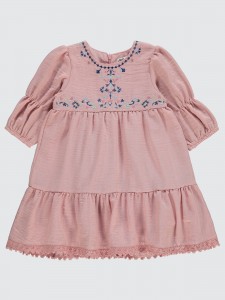 Dusty Rose Girls-Dress and Overall