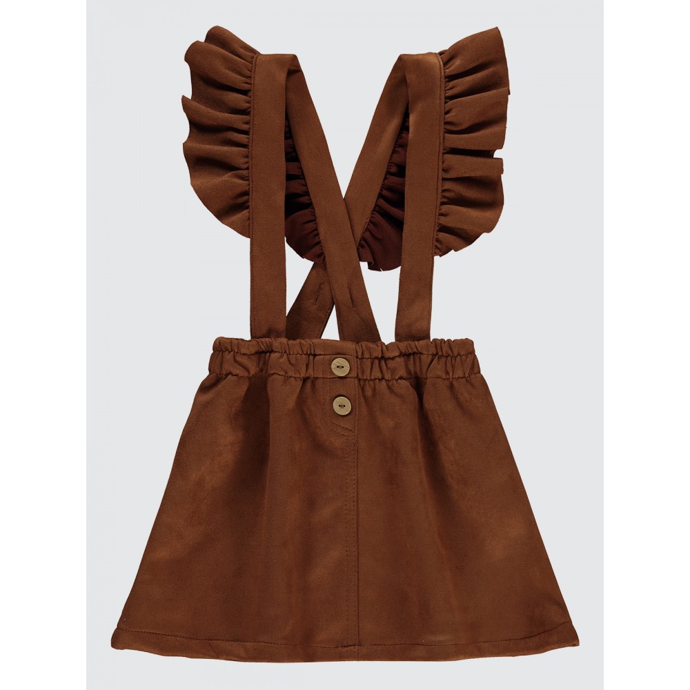 Camel Brown Girls-Dress and Overall Camel Brown Girls-Dress and Overall