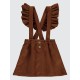 Camel Brown Girls-Dress and Overall Camel Brown Girls-Dress and Overall