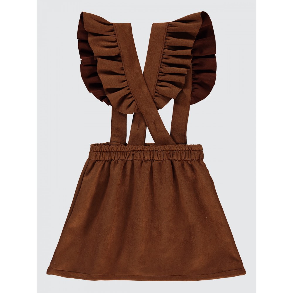 Camel Brown Girls-Dress and Overall Camel Brown Girls-Dress and Overall