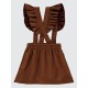 Camel Brown Girls-Dress and Overall Camel Brown Girls-Dress and Overall