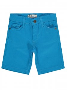 Dark Turquoise Boys-Capri Pants