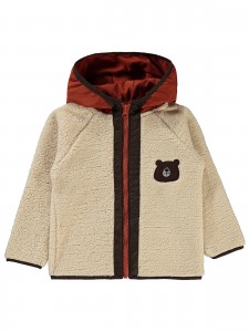 Stone Color Boys-Cardigan