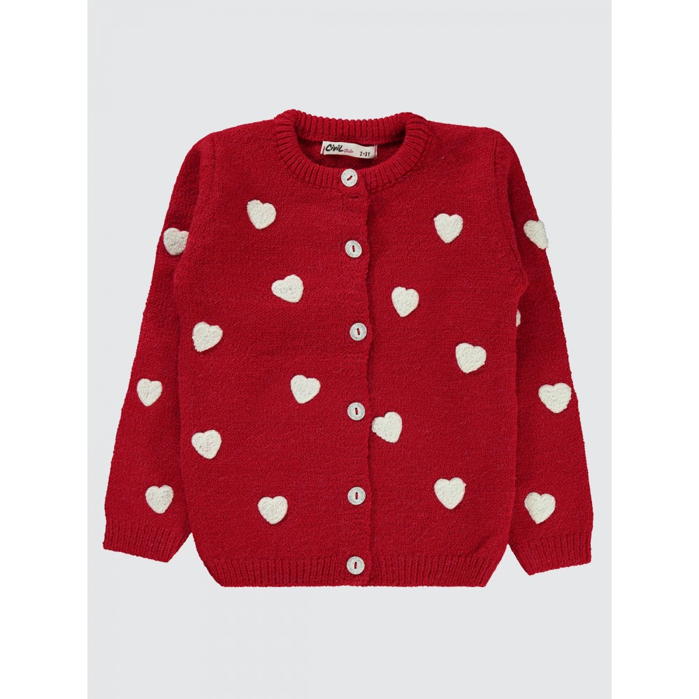 Red Girls-Cardigan Red Girls-Cardigan
