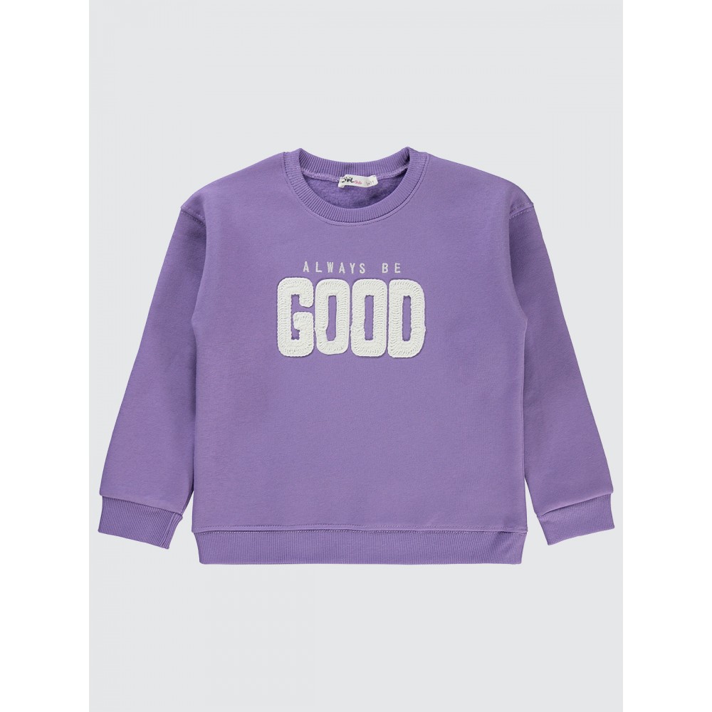 Metal Lavendar Lilac Girls-Sweatshirt Metal Lavendar Lilac Girls-Sweatshirt
