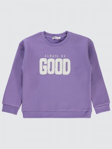 Metal Lavendar Lilac Girls-Sweatshirt