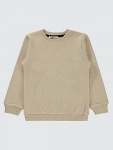 Stone Color Boys-Sweatshirt