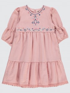 Dusty Rose Girls-Dress and Overall