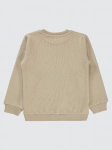 Stone Color Boys-Sweatshirt