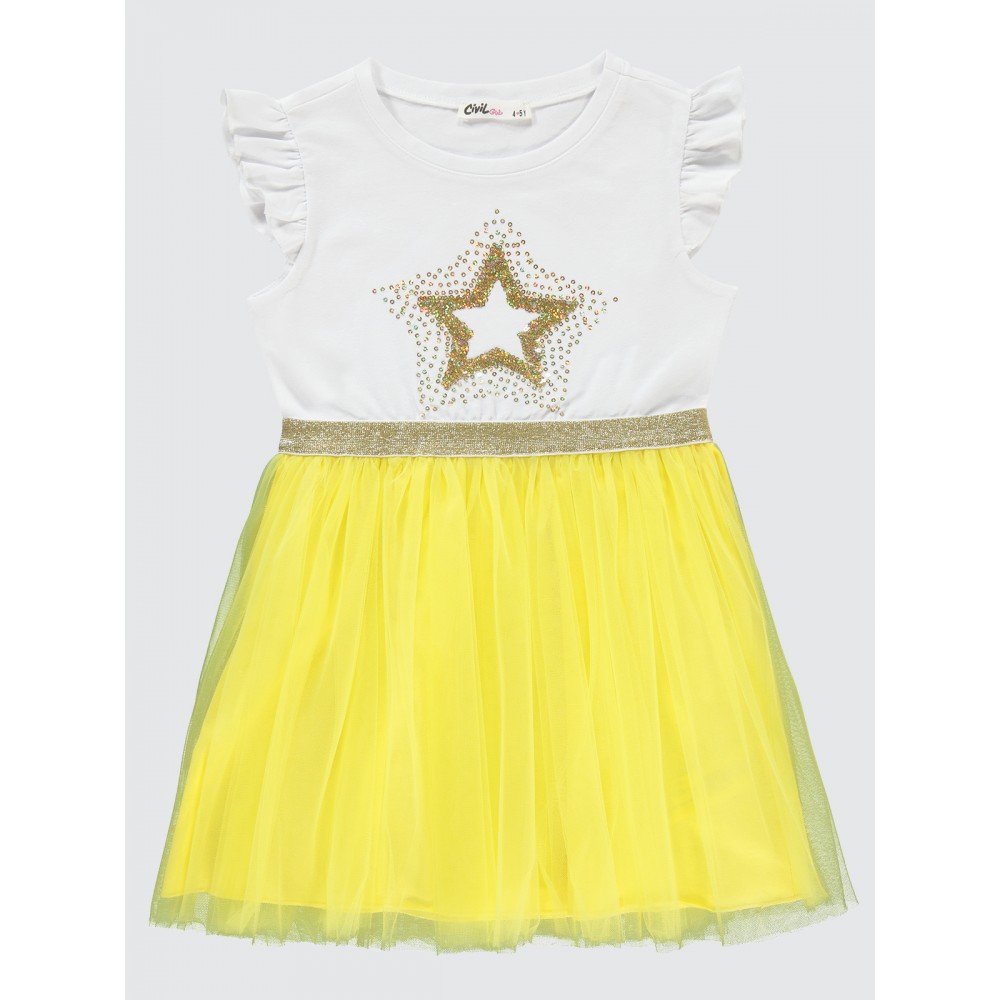 Yellow Girls-Dress and Overall Yellow Girls-Dress and Overall