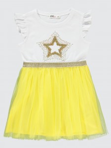 Yellow Girls-Dress and Overall
