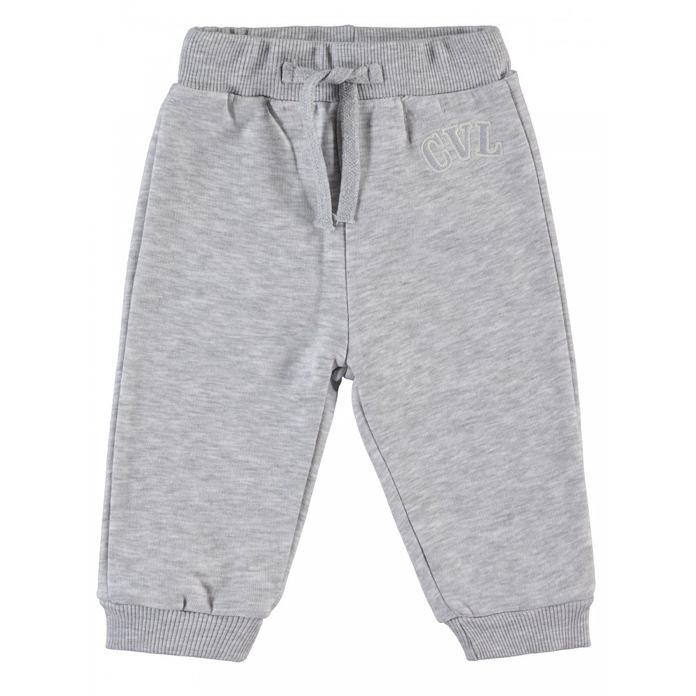 Heather Gray Melange Baby-Track Pants Heather Gray Melange Baby-Track Pants
