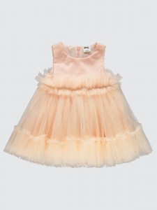 Salmon Baby-Dress and Overall