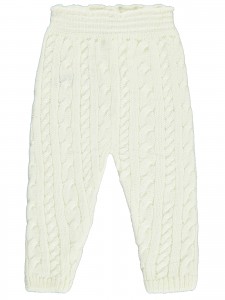 Ecru Baby-Track Pants