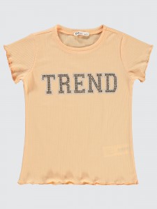 Soft Peach Girls-T-Shirt