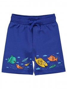 Light Navy Boys-Capri Pants