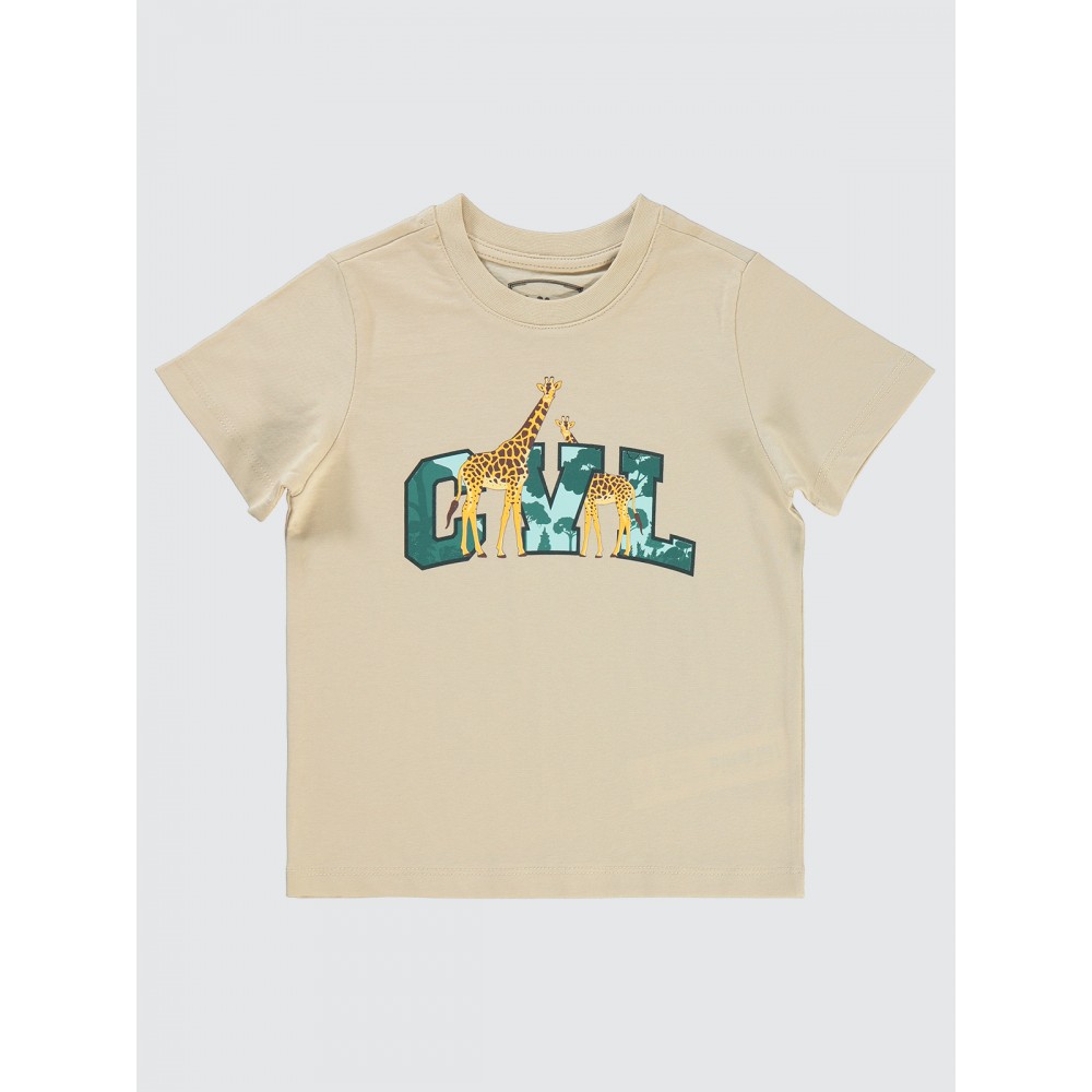Stone Color Boys-T-Shirt Stone Color Boys-T-Shirt