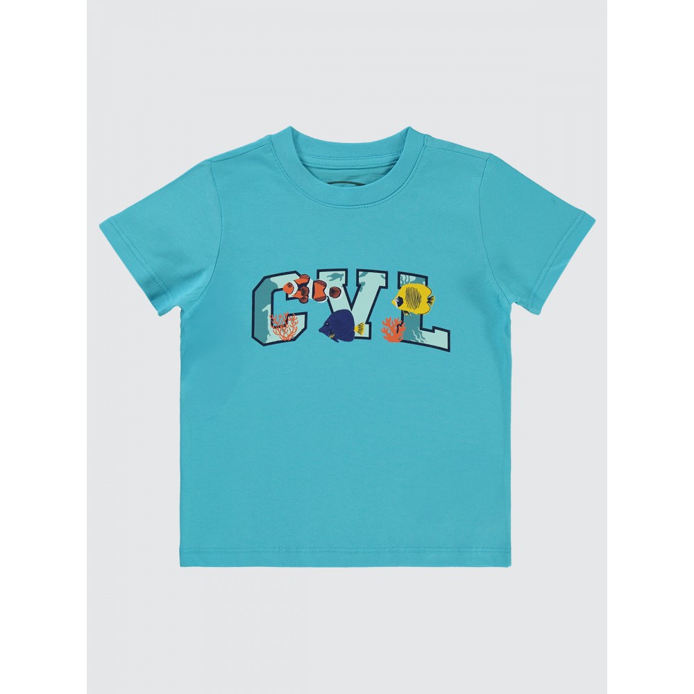 Turquoise Boys-T-Shirt Turquoise Boys-T-Shirt