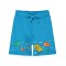 Dark Turquoise Boys-Capri Pants