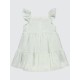 Ecru Girls-Dress and Overall Ecru Girls-Dress and Overall