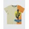 Stone Color Boys-T-Shirt