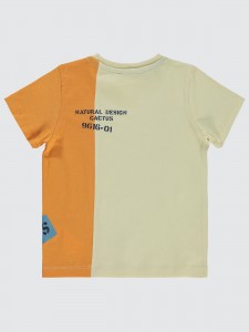 Stone Color Boys-T-Shirt