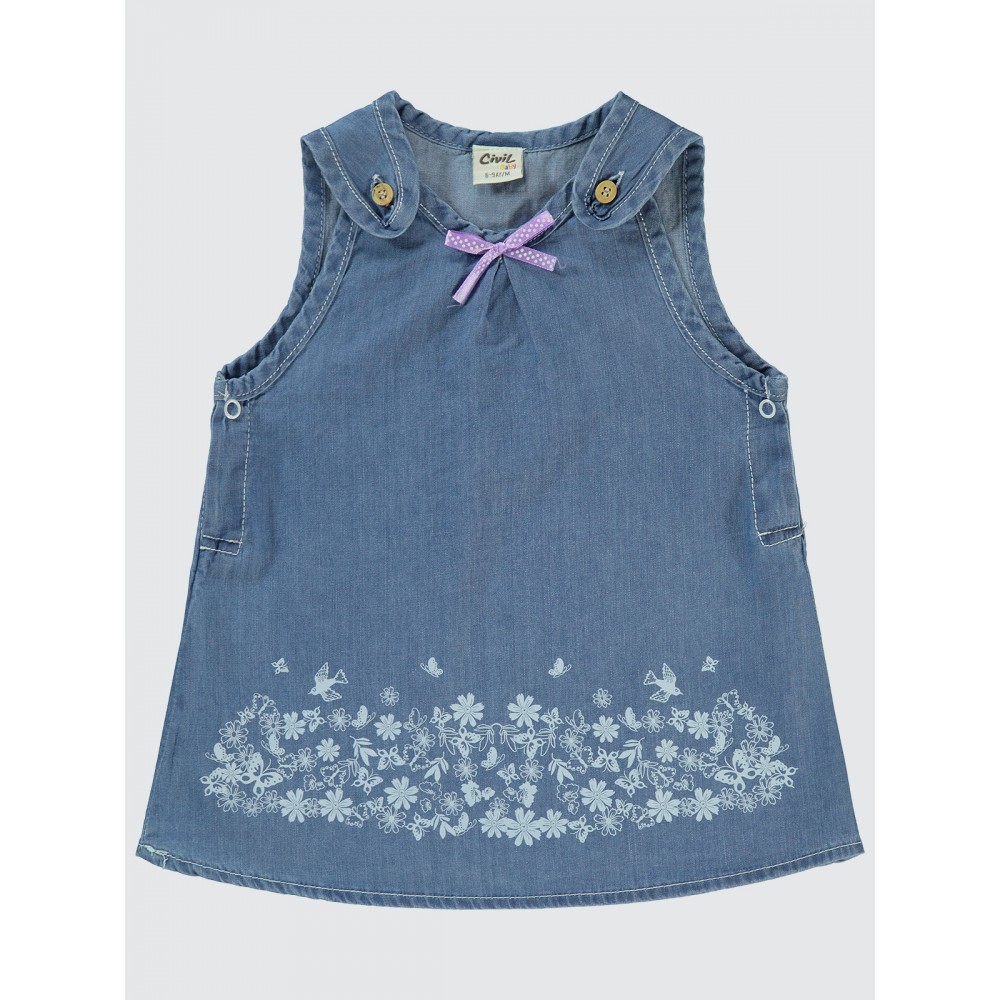 Blue Baby-Dress and Overall Blue Baby-Dress and Overall
