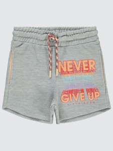 Gray Melange Girls-Shorts
