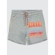 Gray Melange Girls-Shorts Gray Melange Girls-Shorts