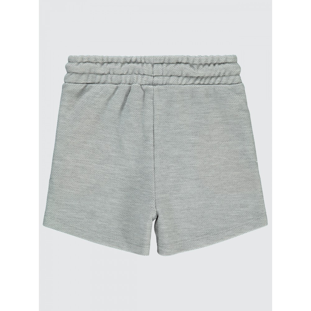 Gray Melange Girls-Shorts Gray Melange Girls-Shorts
