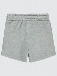 Gray Melange Girls-Shorts