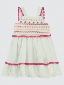 Ecru Baby-Dress and Overall