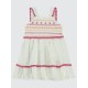Ecru Baby-Dress and Overall Ecru Baby-Dress and Overall