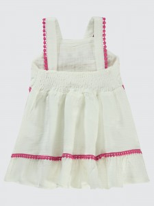 Ecru Baby-Dress and Overall