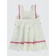 Ecru Baby-Dress and Overall Ecru Baby-Dress and Overall