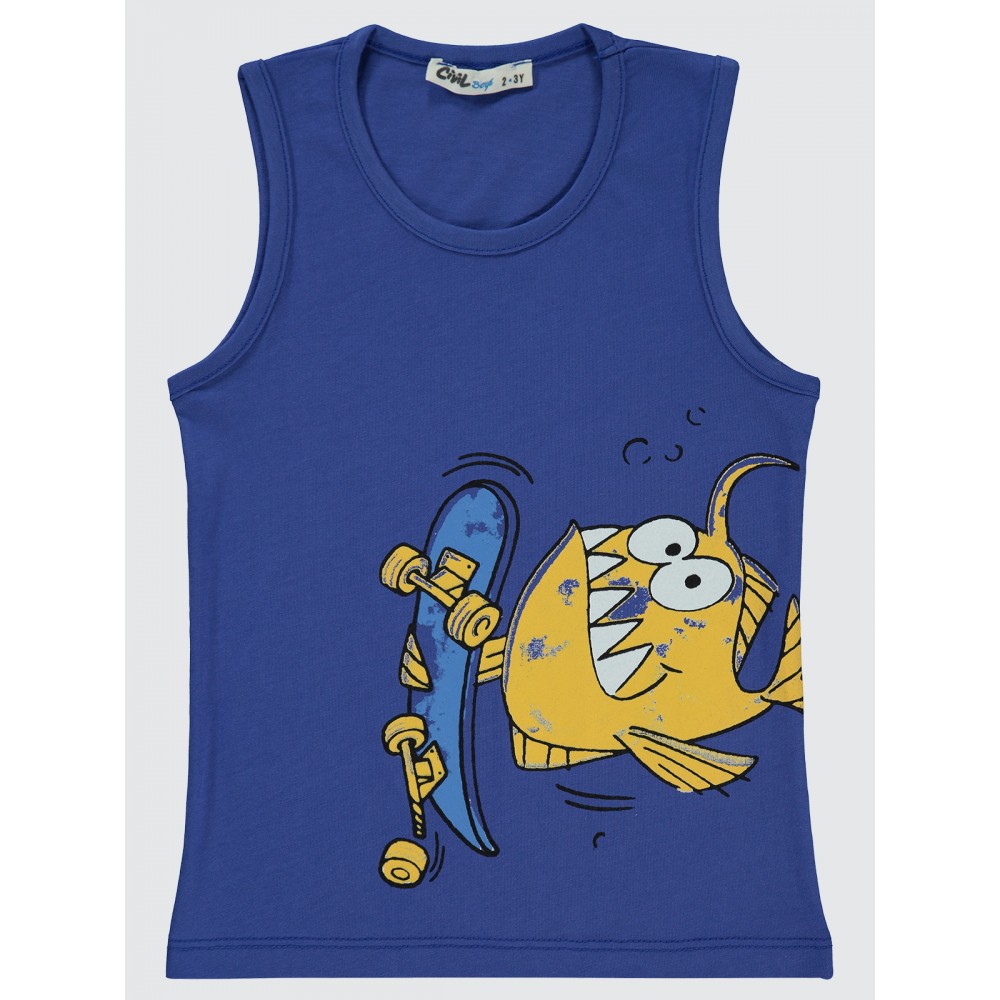 Saxe Blue Boys-T-Shirt Saxe Blue Boys-T-Shirt