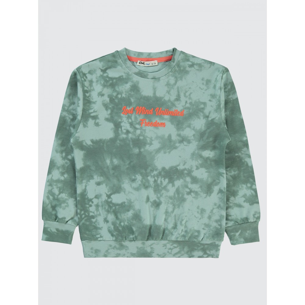 Light Green Almond Boys-Sweatshirt Light Green Almond Boys-Sweatshirt