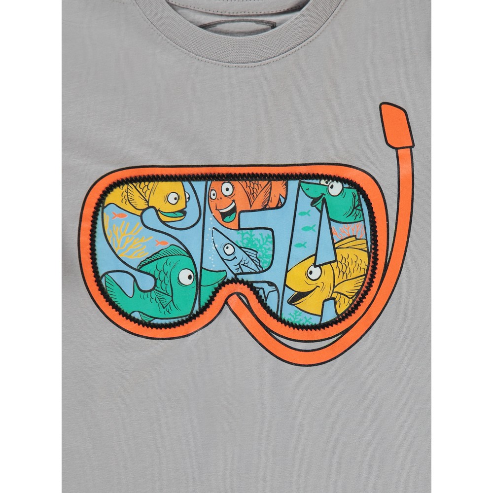 Gray Boys-T-Shirt Gray Boys-T-Shirt
