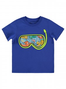 Light Navy Boys-T-Shirt