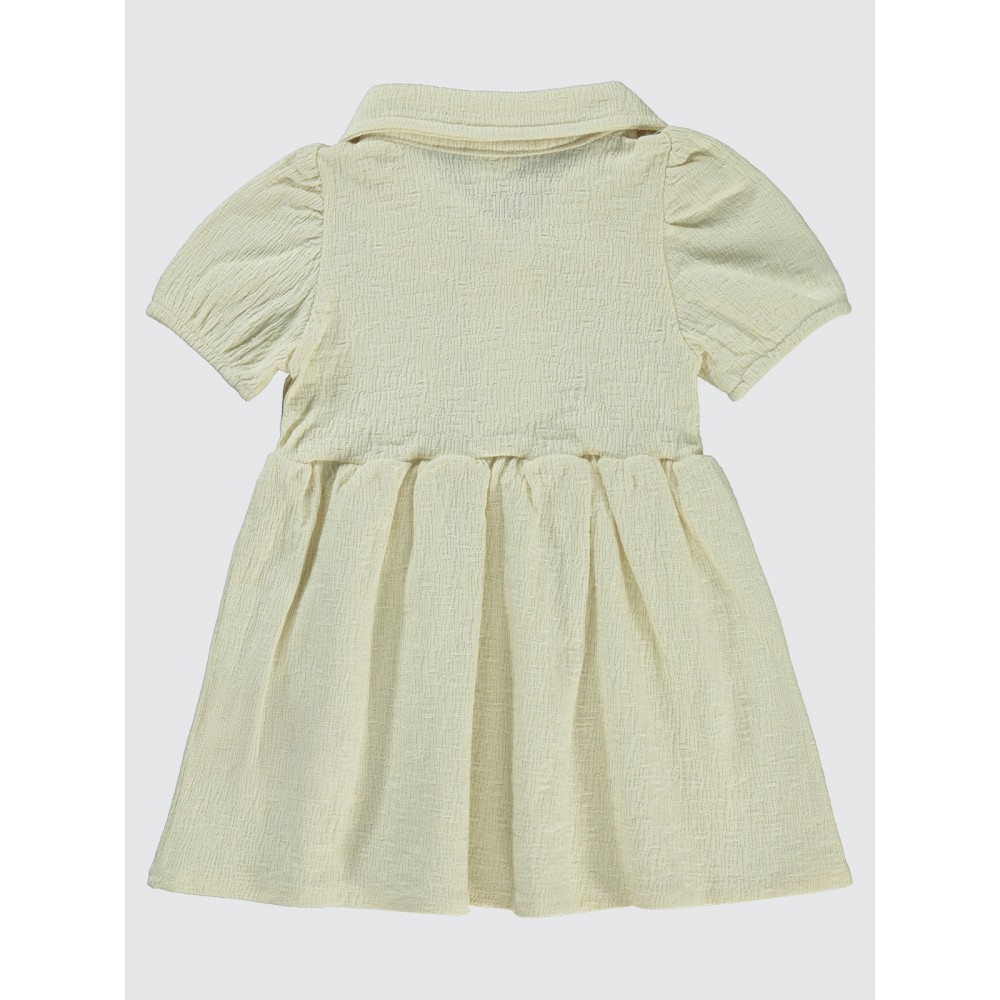Ecru Baby-Dress and Overall Ecru Baby-Dress and Overall