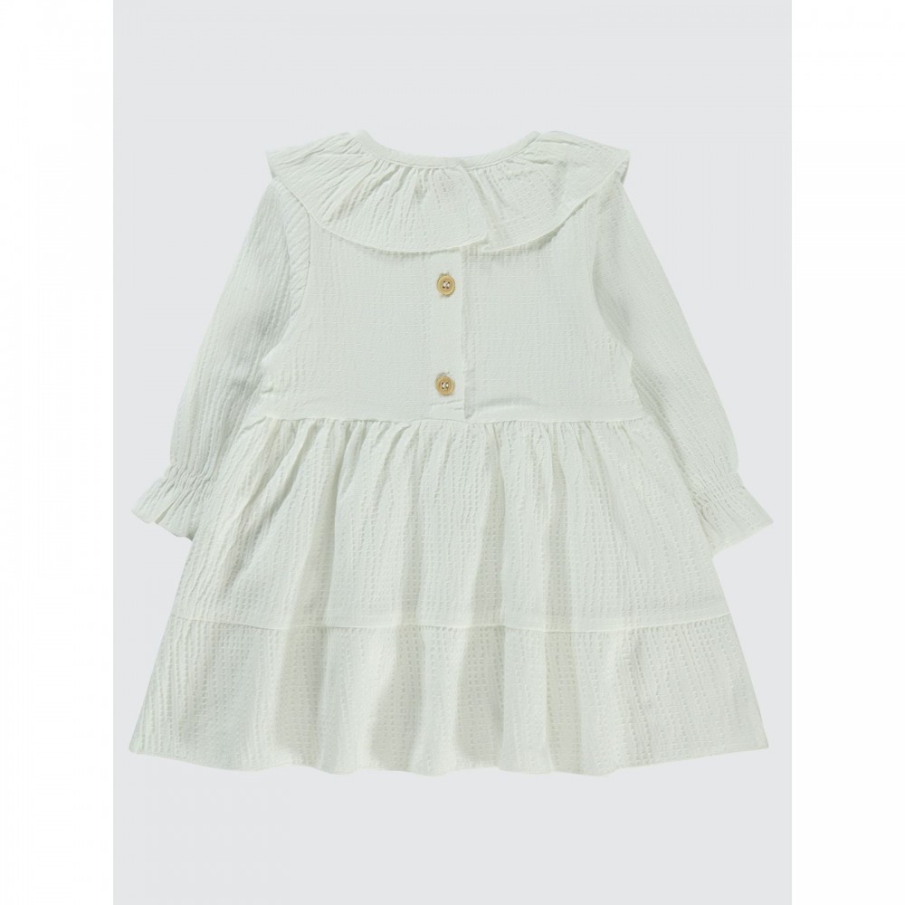 Ecru Baby-Dress and Overall Ecru Baby-Dress and Overall