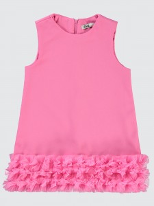 Fuchsia Girls-Dress and Overall